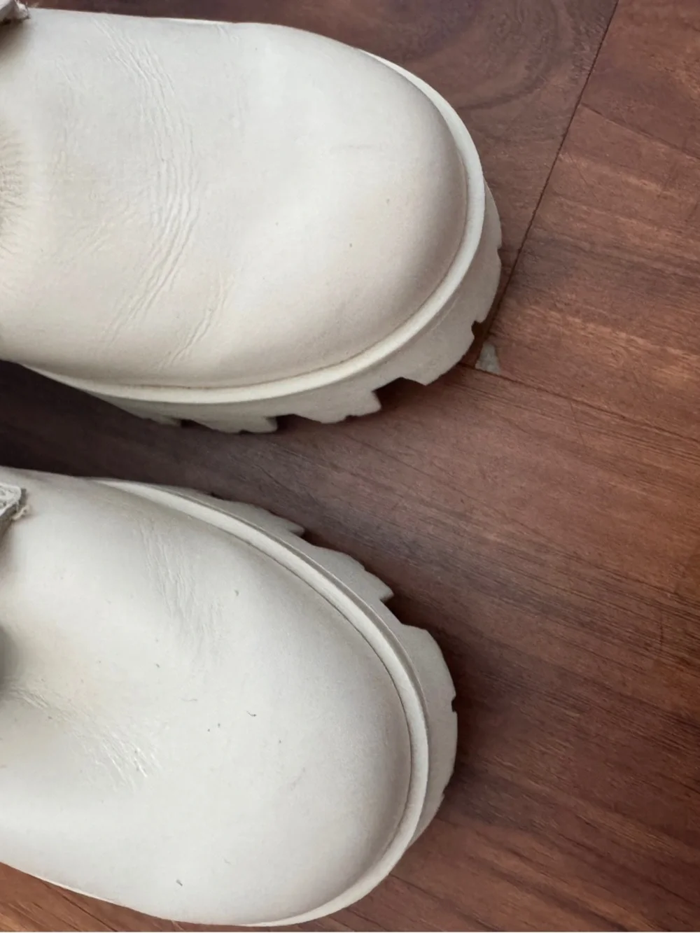 dingo Cream Lace-Up Lug Sole Boot with Silver Buckle